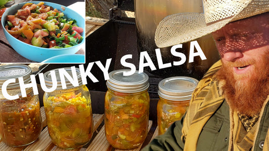 Chunky hot sauce and salsa