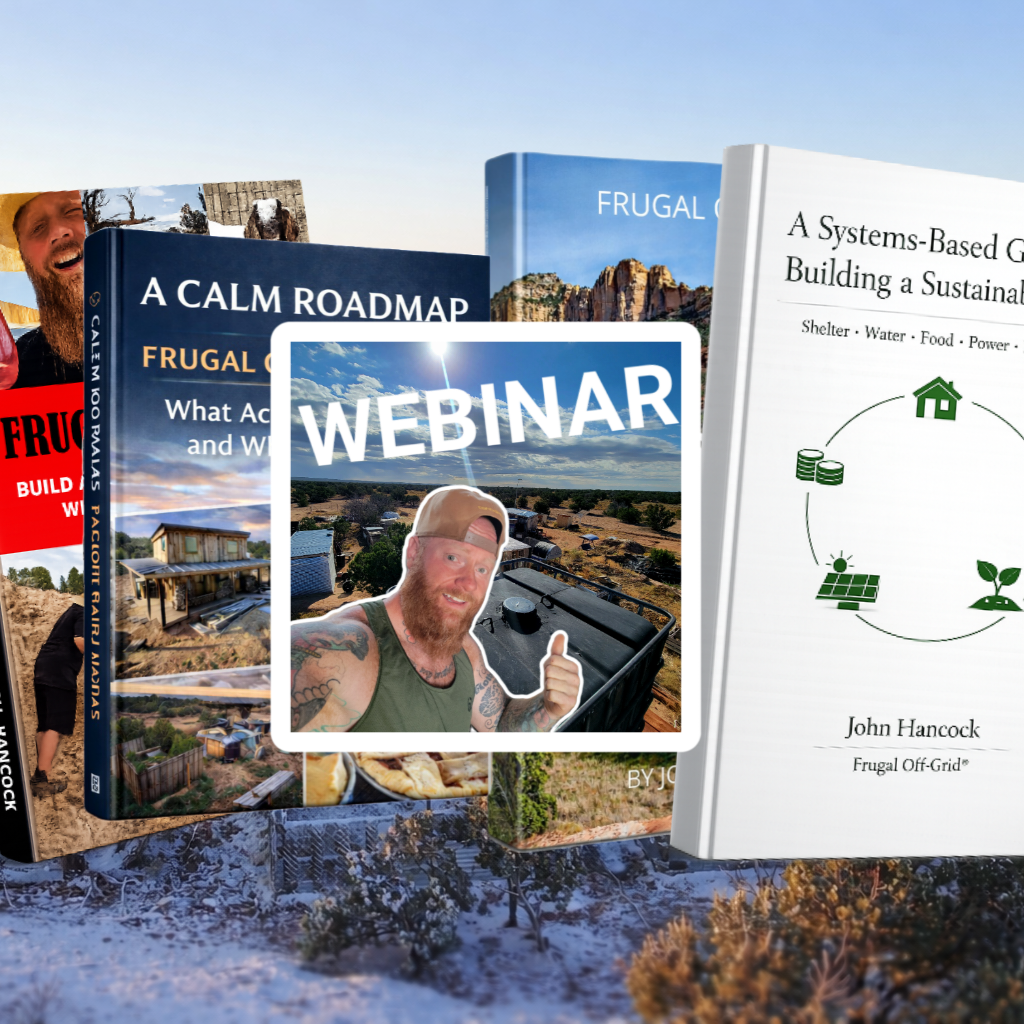 The Path to a systems based sustainable off grid life by frugal Off Grid