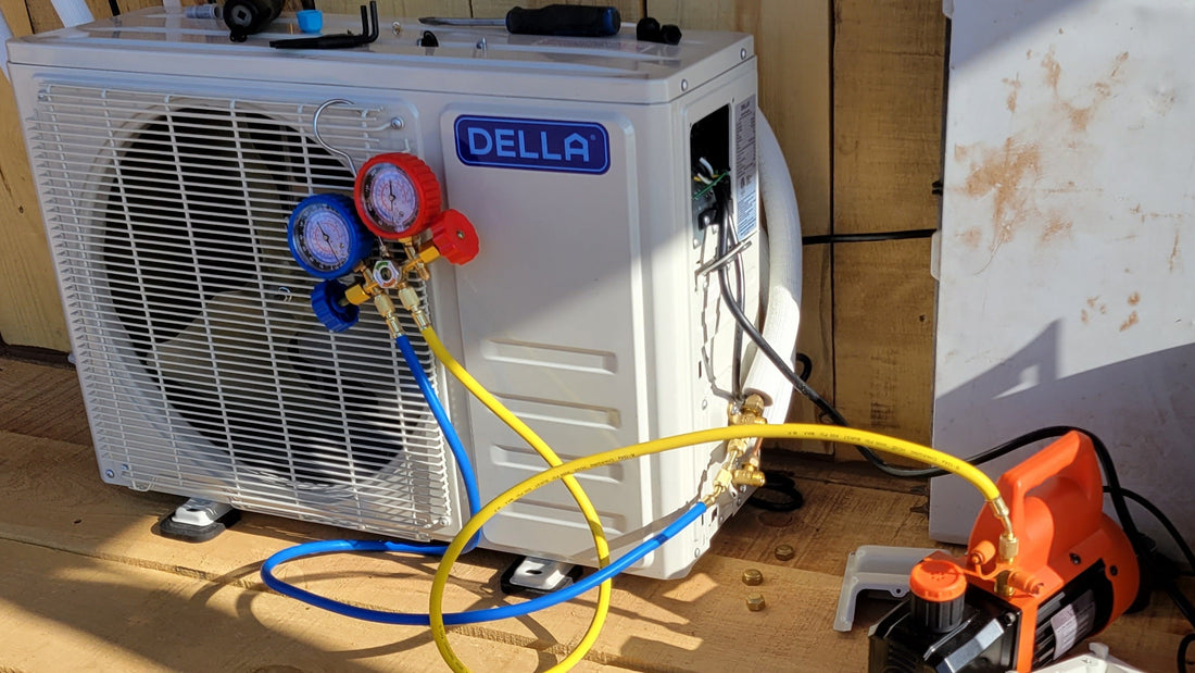 How to vacuum pump a mini split air conditioner
