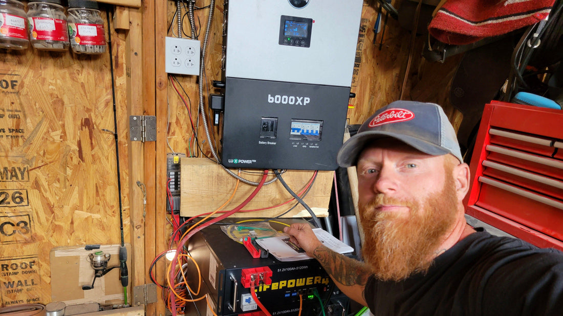 HOW TO CONNECT AN EG4 6000XP AND SERVER RACK BATTERIES