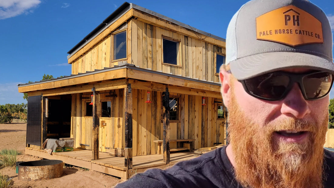 Living off grid in a tiny cabin