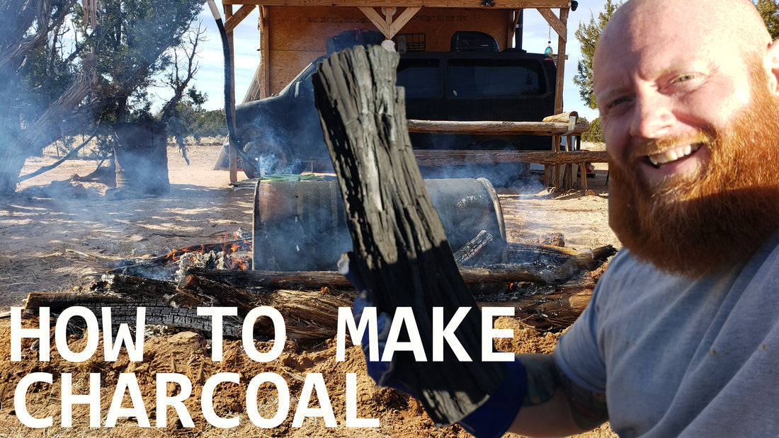 Make charcoal easiest way - high desert of Arizona