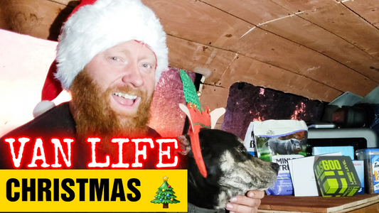 Frugal off grid van life Christmas