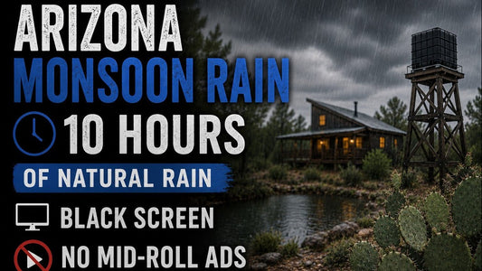 10 Hours of Real Arizona Monsoon Rain Sounds for Sleeping, Studying, and Relaxing