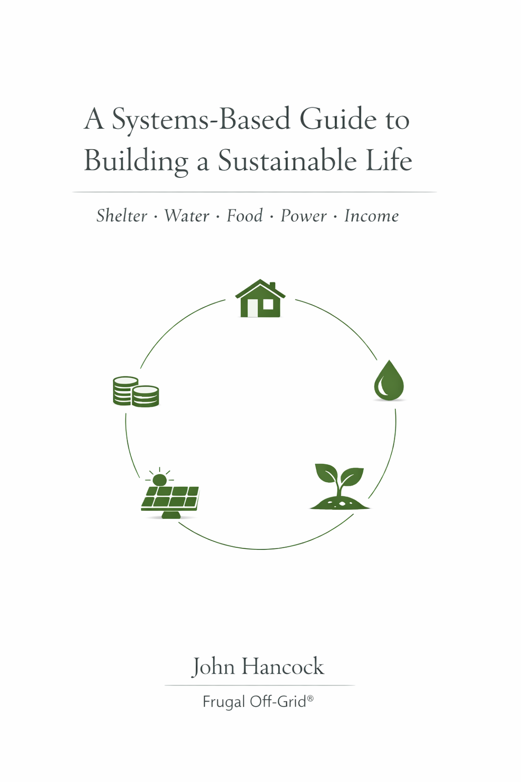 Systems-based guide and lecture on building a sustainable life by Frugal Off Grid