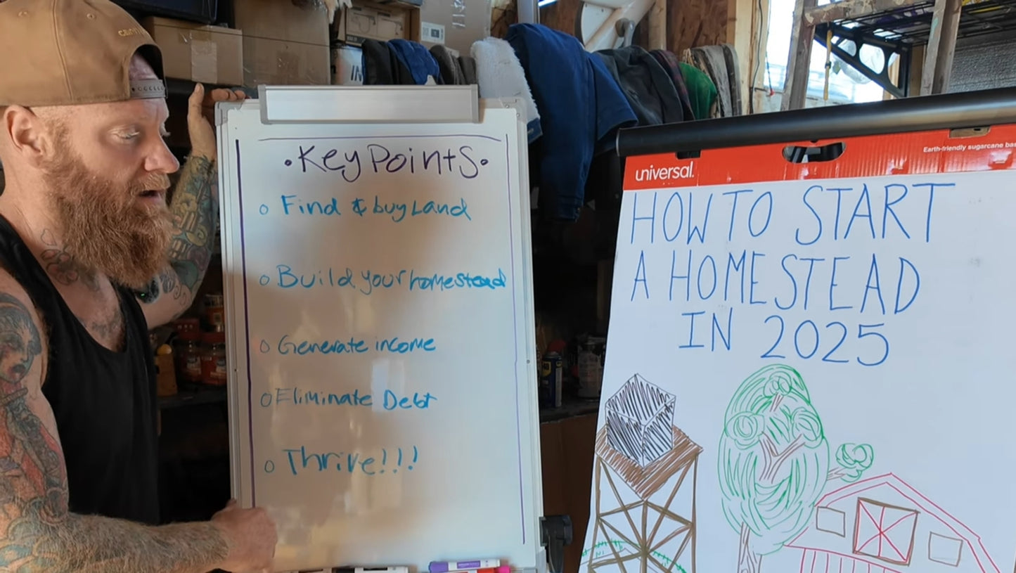 BUNDLE ALL 6 HOW TO START A HOMESTEAD IN 2025 WEBINARS