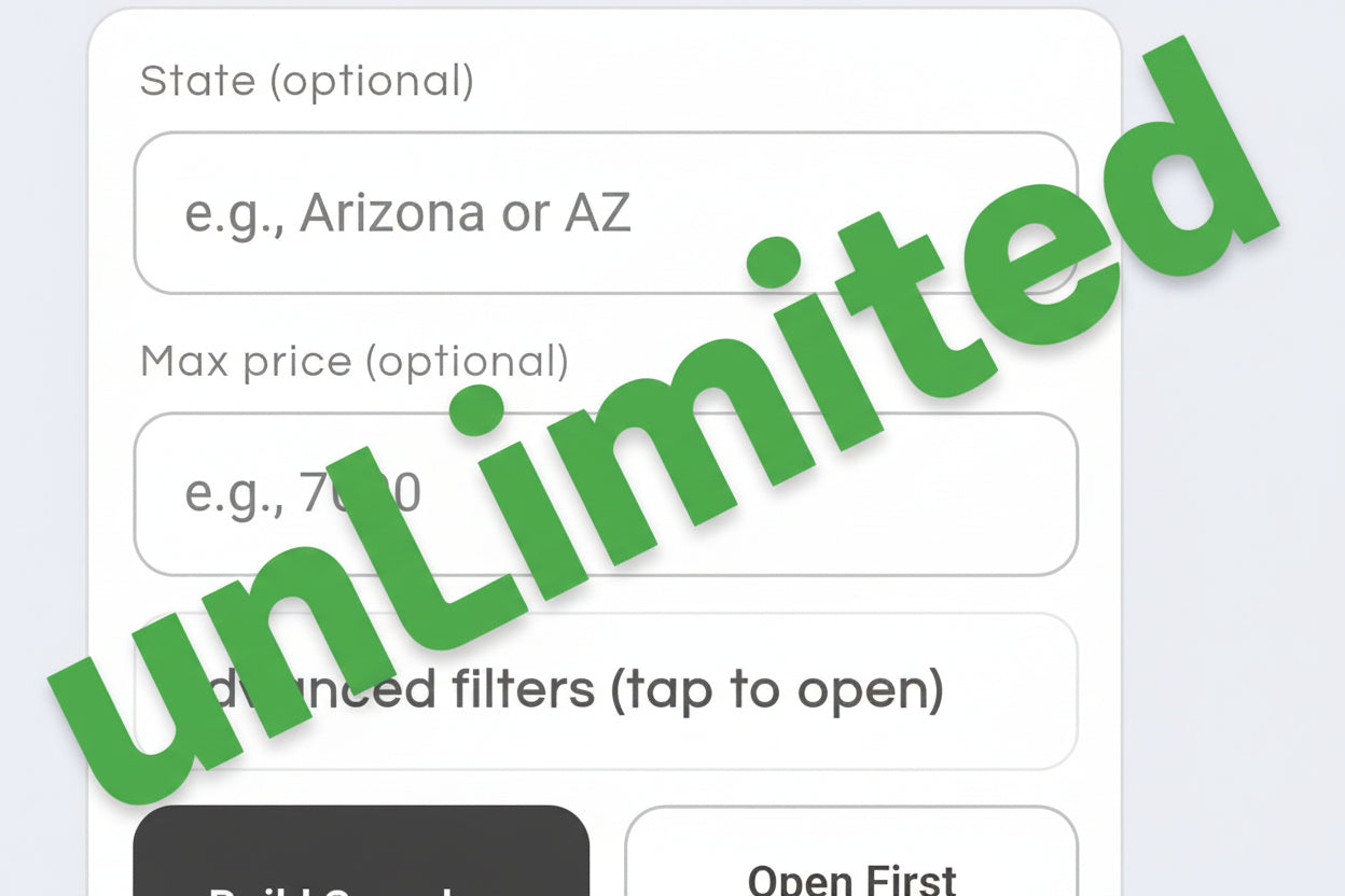 Land locator for rural and off grid property 