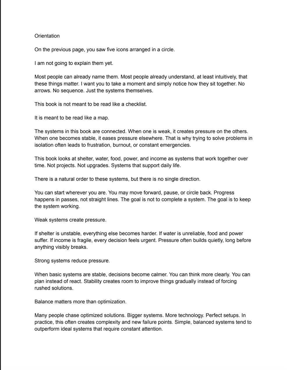 A Systems-Based Guide to Building a Sustainable Life