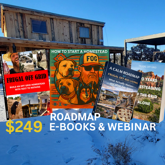 A practical path for building a frugal off-grid life from first decisions to long-term stability