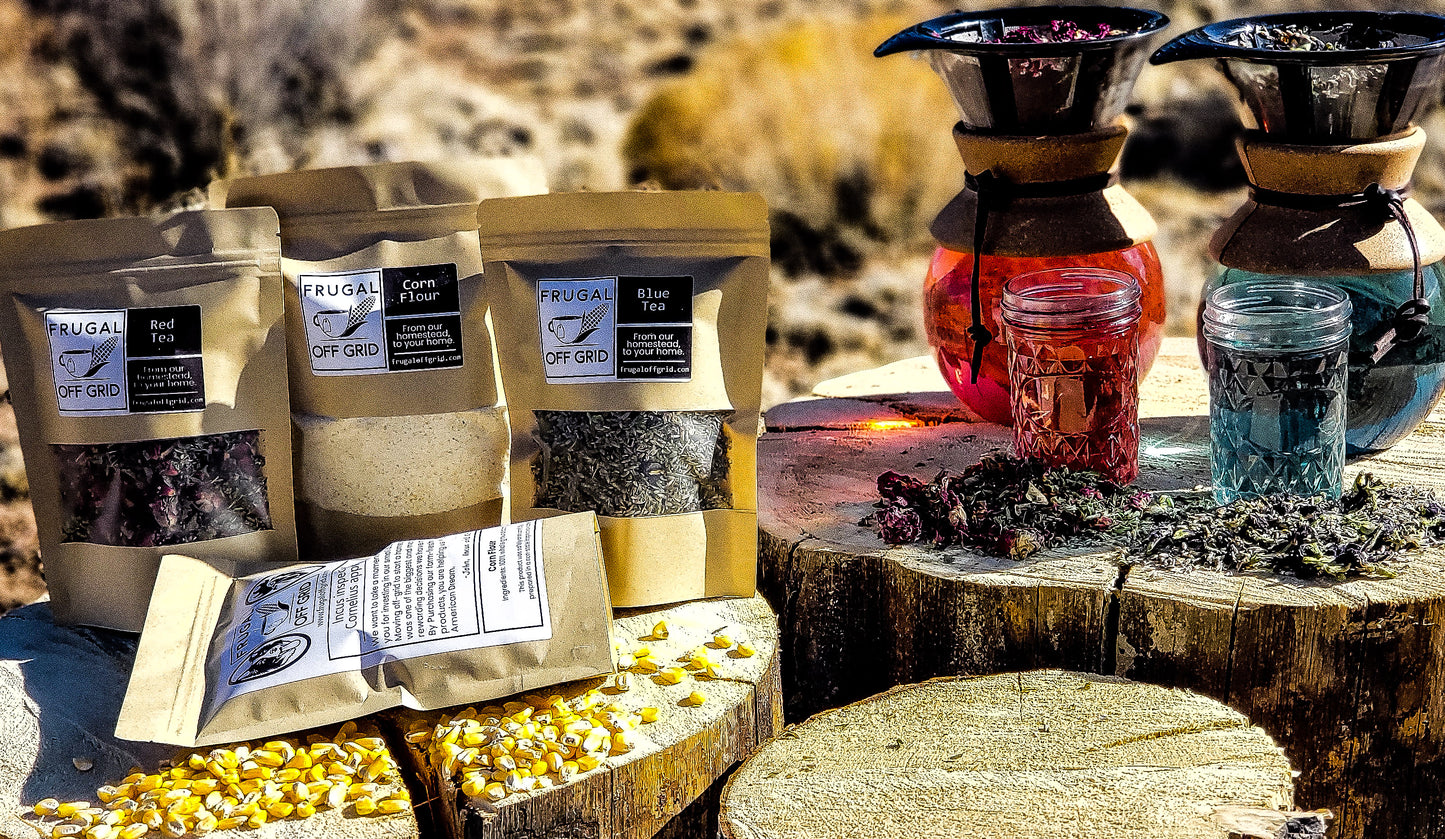 frugal off grid herbal tea blends and corn flour